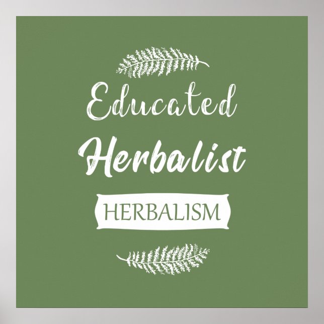 Affiche Herbaliste instruit (Devant)