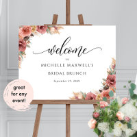 Herbe de Pampas Rose Rouge Mariage / Autre Panneau