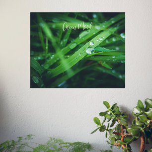 Affiche Herbe verte