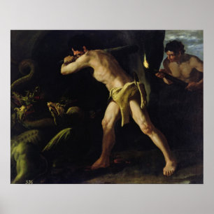 Affiche Hercules Combats avec l'hydre de Lérnaean