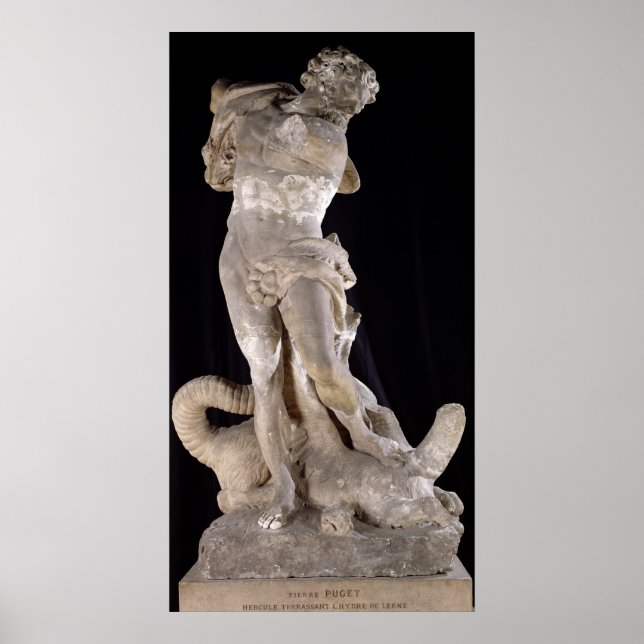 Affiche Hercules combattant l'hydre de Lérnaean (Devant)