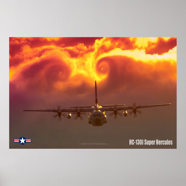 AFFICHE HERCULES SUPER HC-130J (Devant)