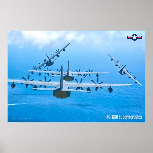 AFFICHE HERCULES SUPER KC-130J (Devant)