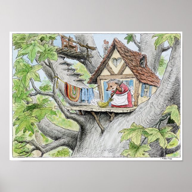 Affiche Hérisson de nettoyage de printemps (Devant)