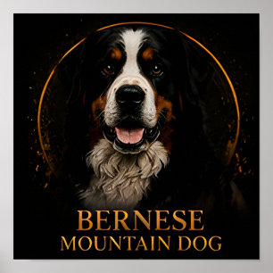 Affiche Héritage alpin du chien de montagne bernois