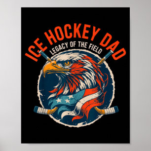 Affiche Héritage du terrain - Papa hockey sur glace