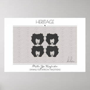 Affiche Héritage Femmes Africaines Modes