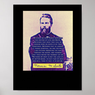 Affiche Herman Melville Citation Enks Nous Avons Énormémen