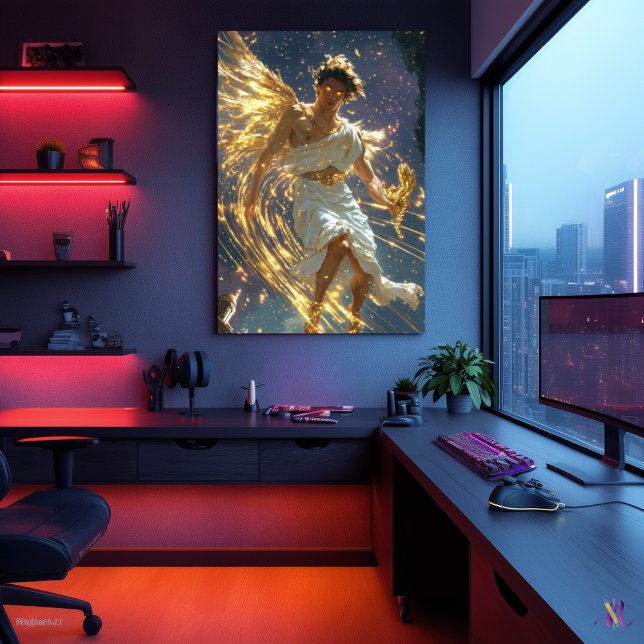 Affiche Hermes, Messager des Dieux - Vitesse Divine (Créateur téléchargé)