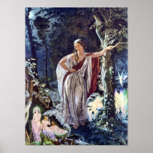 Affiche Hermia et les fées de l'art féerique victorien I