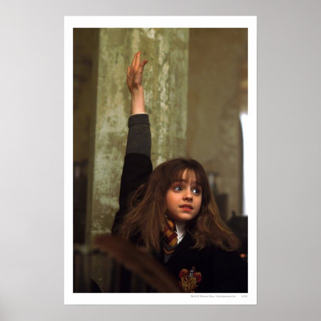 Affiche Hermione lève la main (Devant)