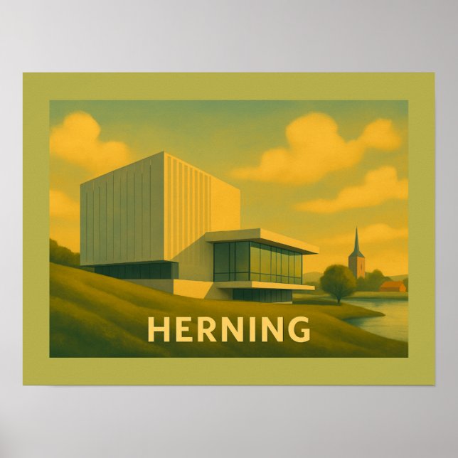 Affiche Herning Danemark Art Moderne (Devant)