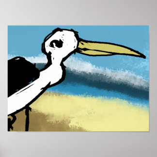 Affiche Heron On The Seaside