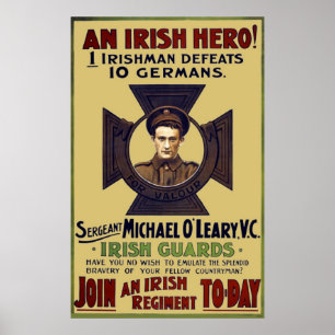 Affiche Héros de la Garde irlandaise WW I