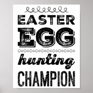 Affiche Héros de Pâques Champion de la chasse aux œufs de 
