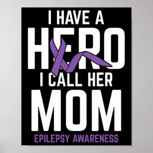 Affiche Héros Maman Epilepsie Conscience de l'épilepsie Ep