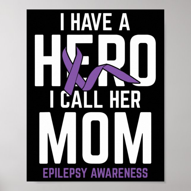 Affiche Héros Maman Epilepsie Conscience de l'épilepsie Ep (Devant)