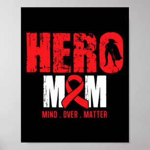 Affiche Héros Maman - Faucille Cellule Anémie Soutien R