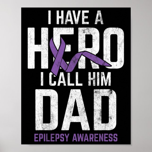 Affiche Héros Papa Epilepsy Sensibilisation Epilepsie Pati (Devant)