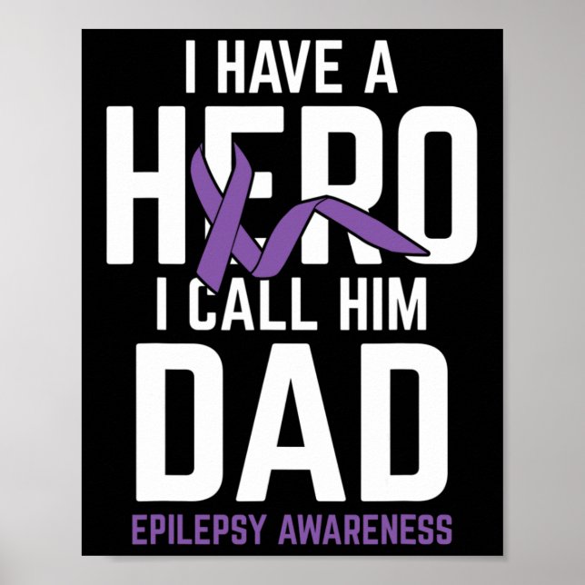 Affiche Héros Papa Epilepsy Sensibilisation Epilepsie Pati (Devant)