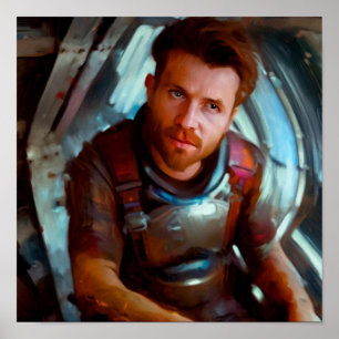 Affiche Héros SF à bord du vaisseau spatial 4