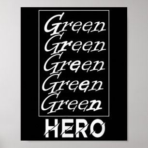 Affiche Héros Vert - Pour La Protection De l'environnement