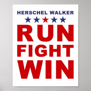 Affiche Herschel Walker : Géorgie Sénat USA