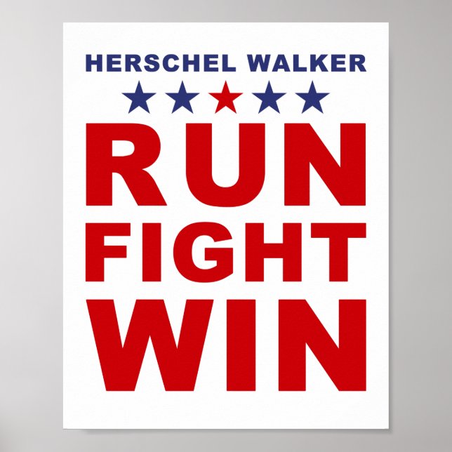 Affiche Herschel Walker : Géorgie Sénat USA (Devant)