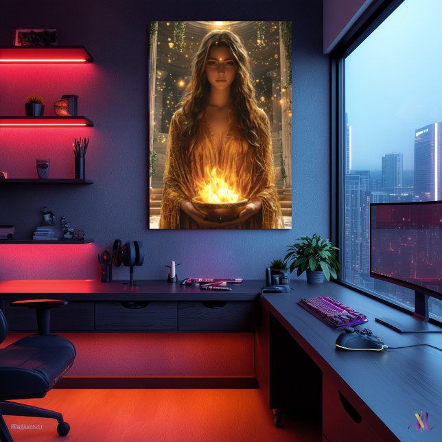 Affiche Hestia, Déesse du Foyer - Gardienne (Créateur téléchargé)