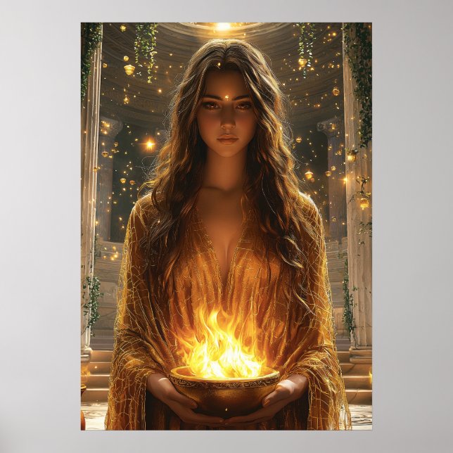 Affiche Hestia, déesse du foyer - Gardienne (Devant)