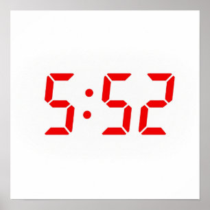 Affiche Heure 5:52