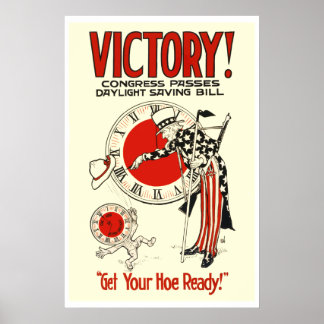 Affiche Heure d'été WPA