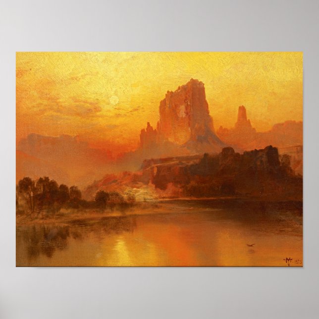 Affiche Heure d'or par Thomas Moran Imprimer (Devant)