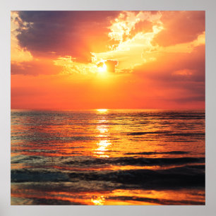 Affiche Heure d'or sur l'océan