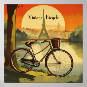 Affiche Heure dorée Cycle Parisien - Personnalisé