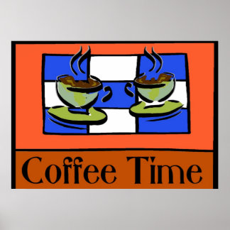 Affiche Heure du café