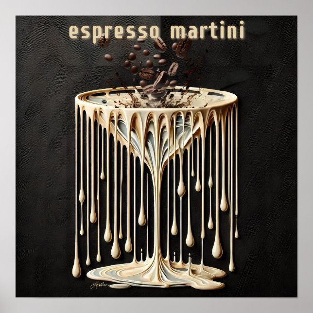 Affiche Heure du cocktail Espresso Martini (Devant)