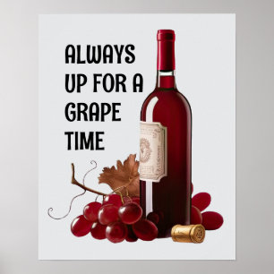 Affiche Heure du vin rouge