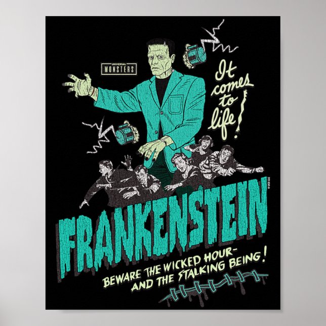 Affiche Heure Méchante Goth Rétro (Devant)