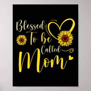 Affiche Heureuse D'Être Appelée Maman Mignonne Fleur De So