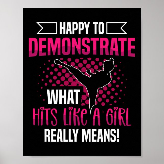 Affiche Heureux De Montrer Ce Qui Touche Comme Une Fille V (Devant)