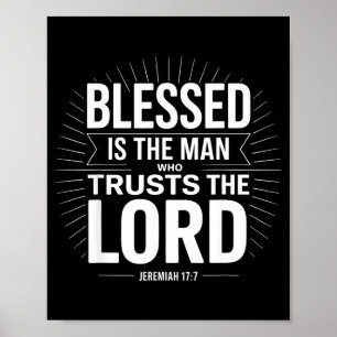 Affiche Heureux est l'homme qui se confie dans le Seigneur