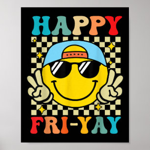 Affiche Heureux Fri-yay Funny Fri Yay Professeur Étudiant