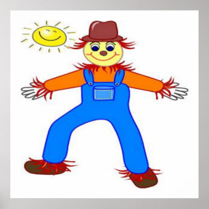 AFFICHE "HEUREUX HALLOWEEN" SCARECROW