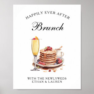 Affiche Heureux Jamais après Brunch Mariage