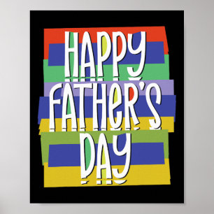 Affiche Heureux père &#; s Jour papa pour papa Fils fille