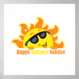 Affiche heureux solstice d'été 2024