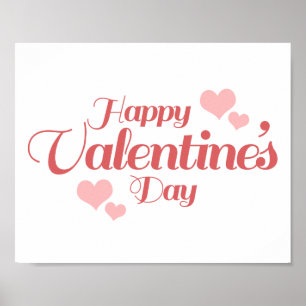 AFFICHE HEUREUX VALENTINE'S