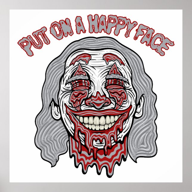 Affiche Heureux vilain visage (Devant)
