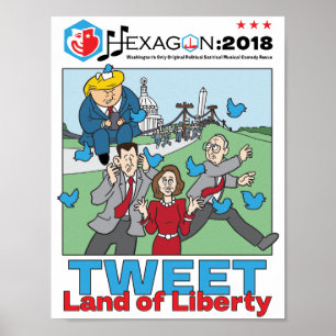 Affiche Hexagon 2018 : Tweet Terre de Liberté